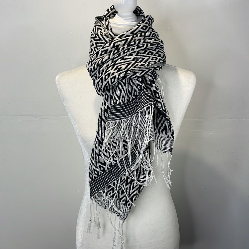 H&M Divided Scarf and Shawl Aztec Design